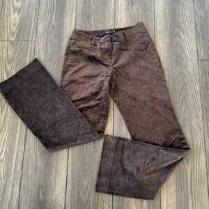Italian rich colored brown velvet trousers by Kulson size 40 is a us size 8-10